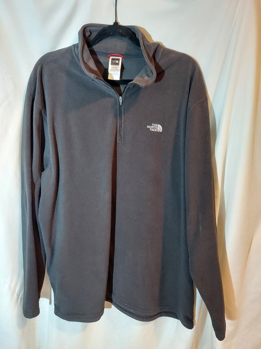The North Face Men's Black TKA 100 1/4 Zip Fleece Pullover Jacket XXL